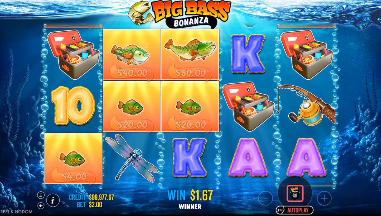 Big Bass Bonanza artwork